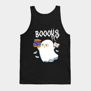 Copy of Halloween Books Librarian English Teacher Reader Reading Tank Top